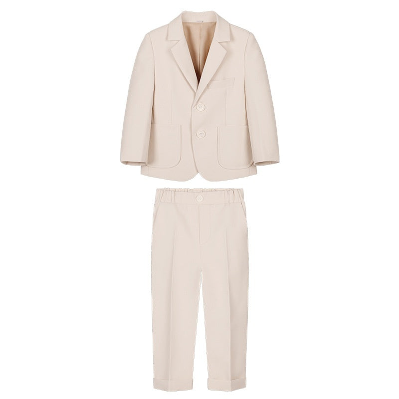 Boy's Suit Dress British Solid Color