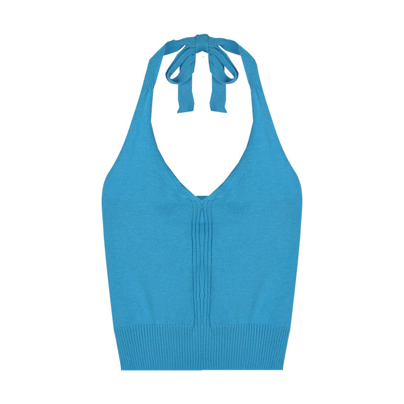 Short Sleeveless Knitted Camisole Summer Women