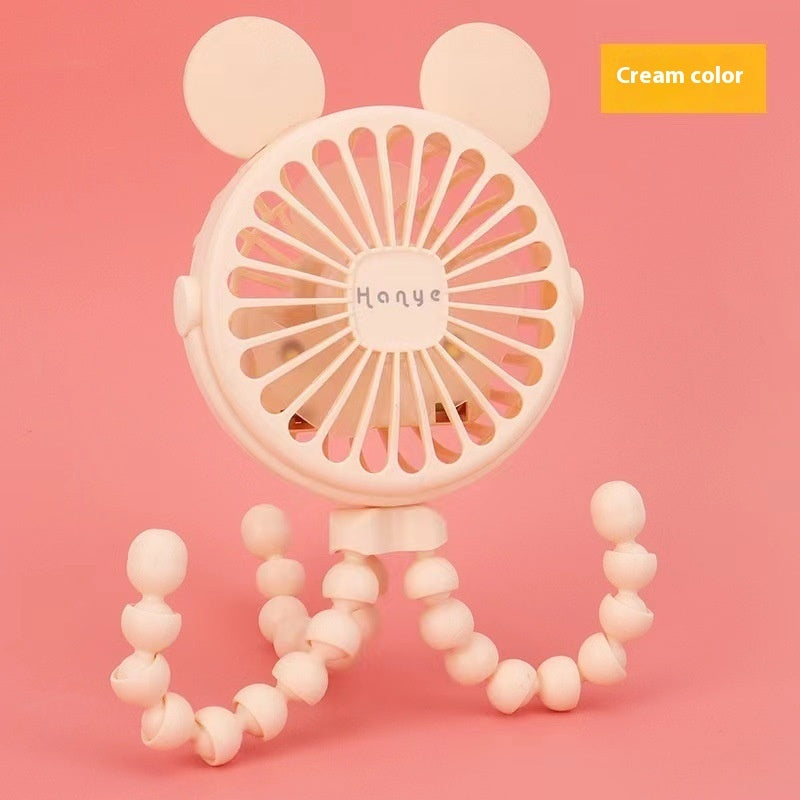 Little Fan Deformation Bracket Handheld Outdoor Fan