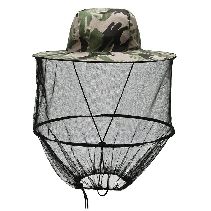 Anti Mosquito Bucket Hat Quick-dry Casual Sun-proof Fishing Hat