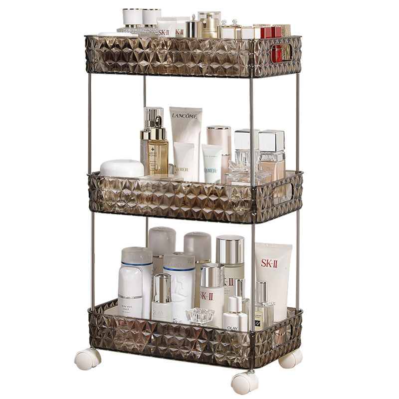 Light Luxury Bathroom Floor Trolley – Mobile Gap Storage Rack