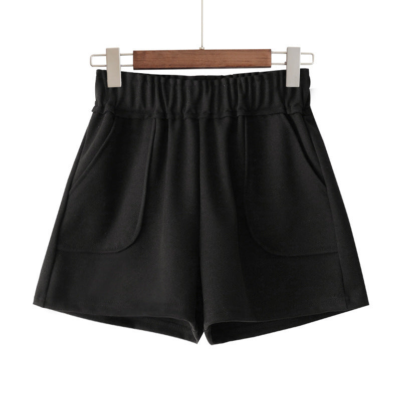 Women's High Waist Wide-Leg A-Line Boot Shorts