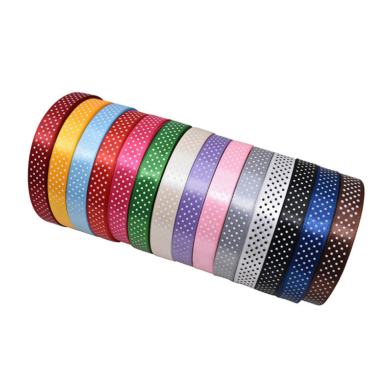 Handmade Bow Polka Dot Ribbon – Craft, Gift Wrapping, and Sewing Accessories