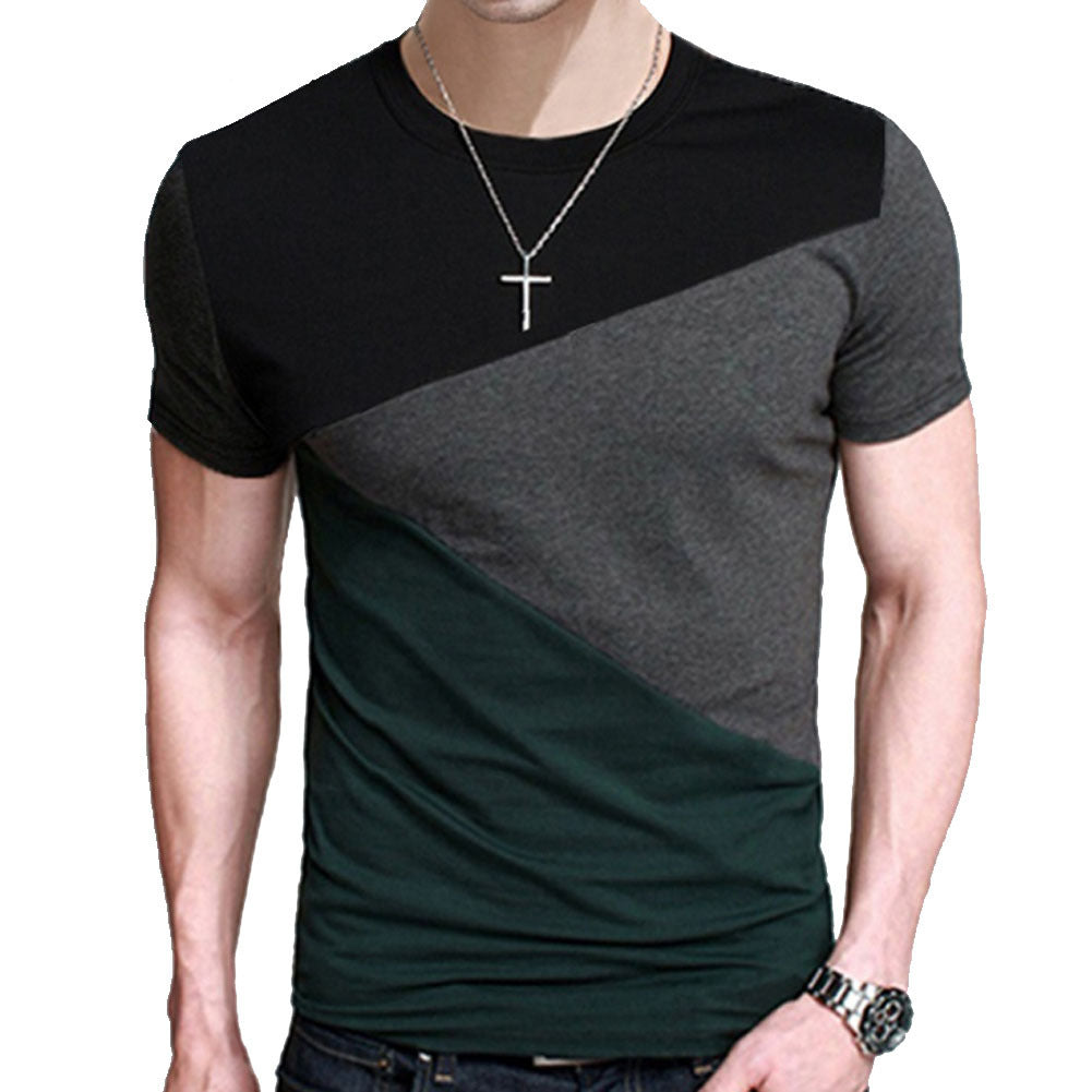 Men's Slim Fit Short Sleeve Polyester T Shirt Casual Wear