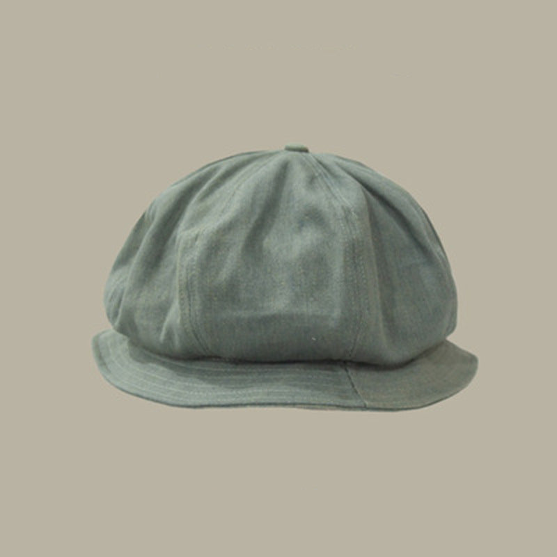 Designer Large Dome Cotton Bucket Hat in Japanese Lazy Style for Women