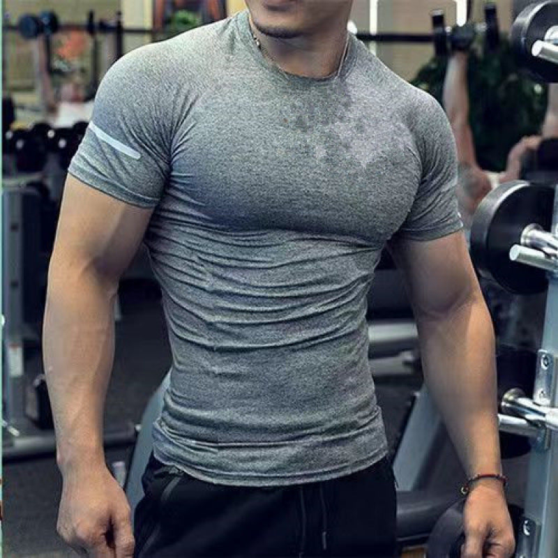 American Tights Short Sleeve Men's Stretch Slim Fit