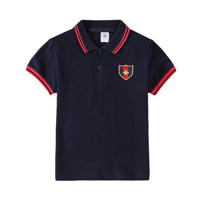 Kids Cotton Korean Style Shirt Short Sleeve Regular Fit