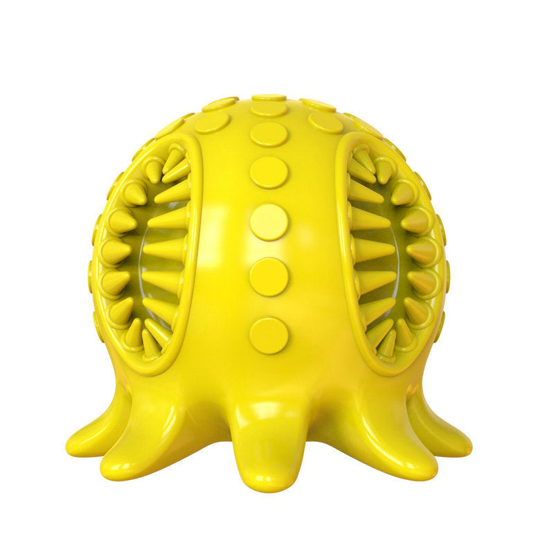 Interactive Small Octopus-Shaped Dog Chew Toy for Teeth Cleaning, Bad Breath Relief, and Boredom