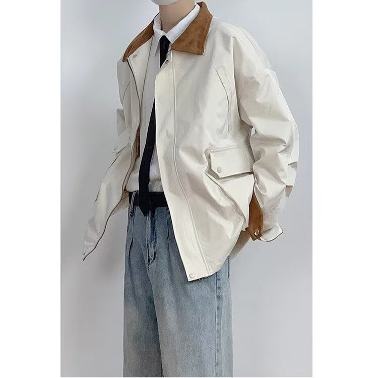 Loose Men's And Women's Large Workwear With Pocket Jacket
