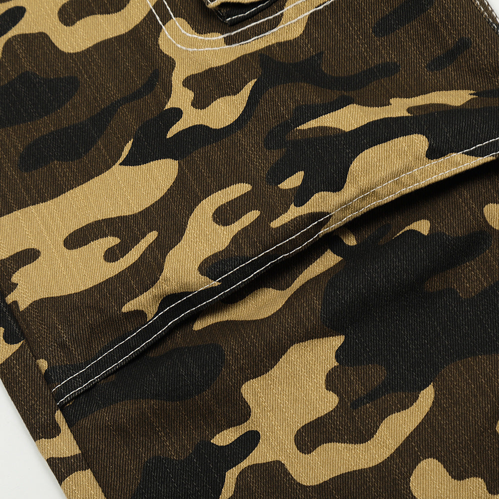 Men’s Camouflage Cargo Pants – Workwear Casual Sports Trousers