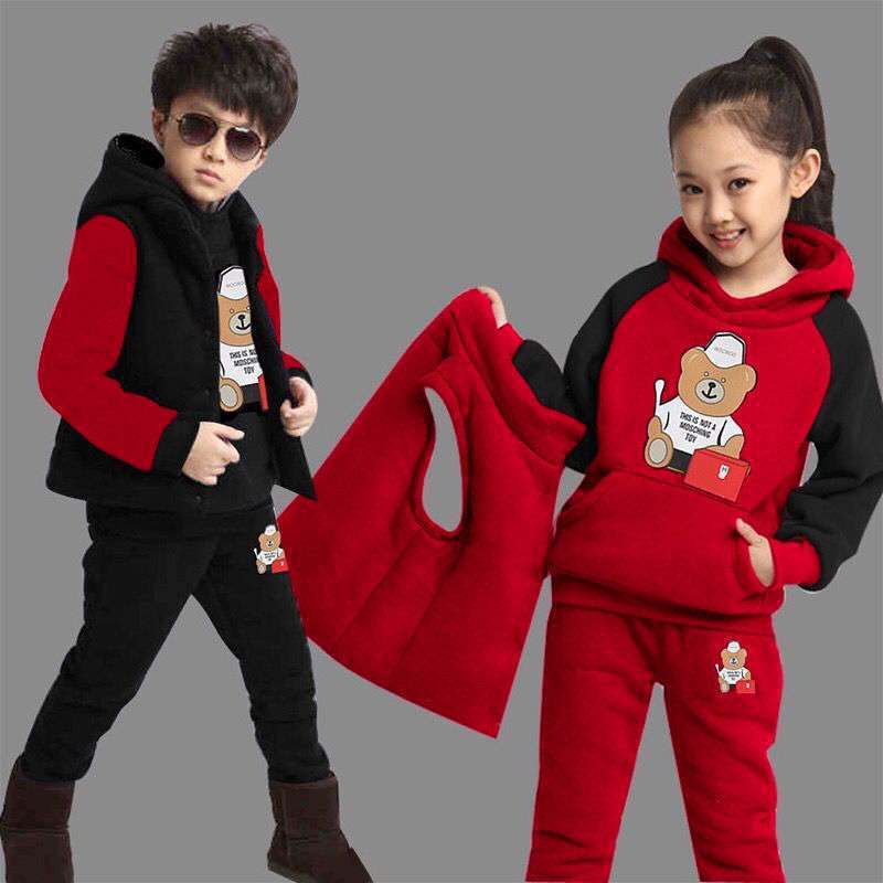 Boys Sport Suit 3 Piece Set Casual Polyester Regular Fit