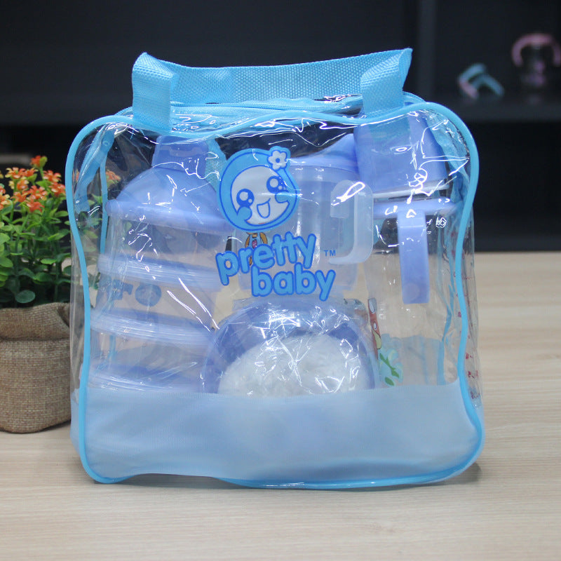 Unisex Cartoon Style Plastic Milk Bottle 4 Piece Set