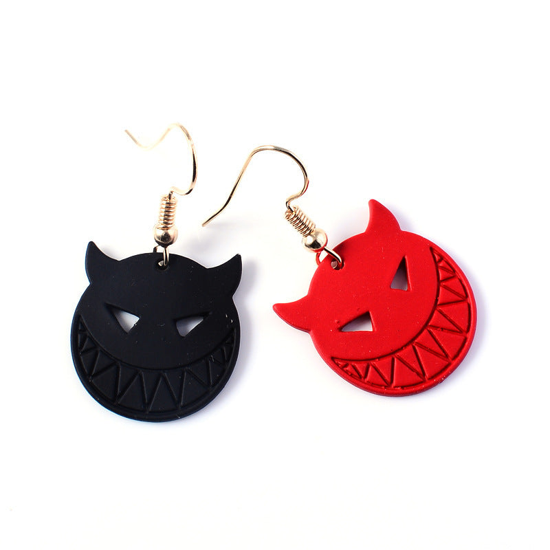 Halloween Accessories Horror Funny Pumpkin Ghost Demon Earrings