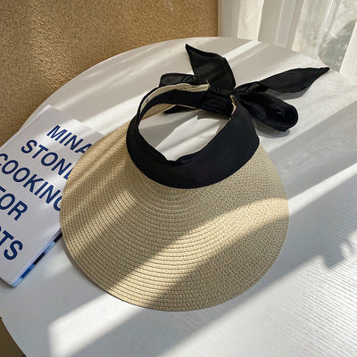 Bow Knot Beach Sunscreen Big Brim Hat
