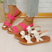 Woven Fashion Flat Summer Shoes Women