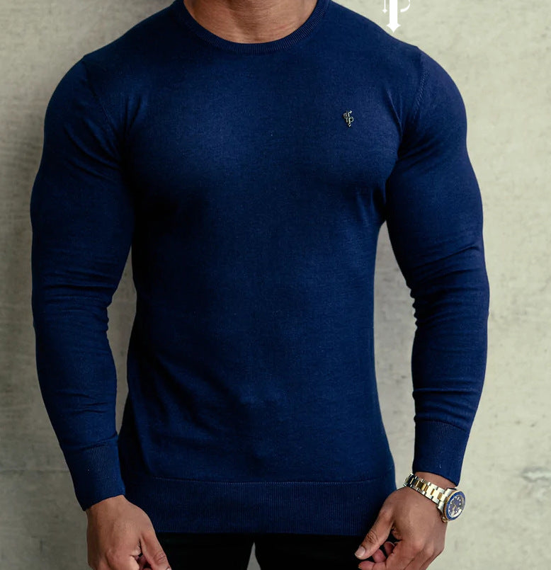 Men's Knitted Embroidered T-shirt
