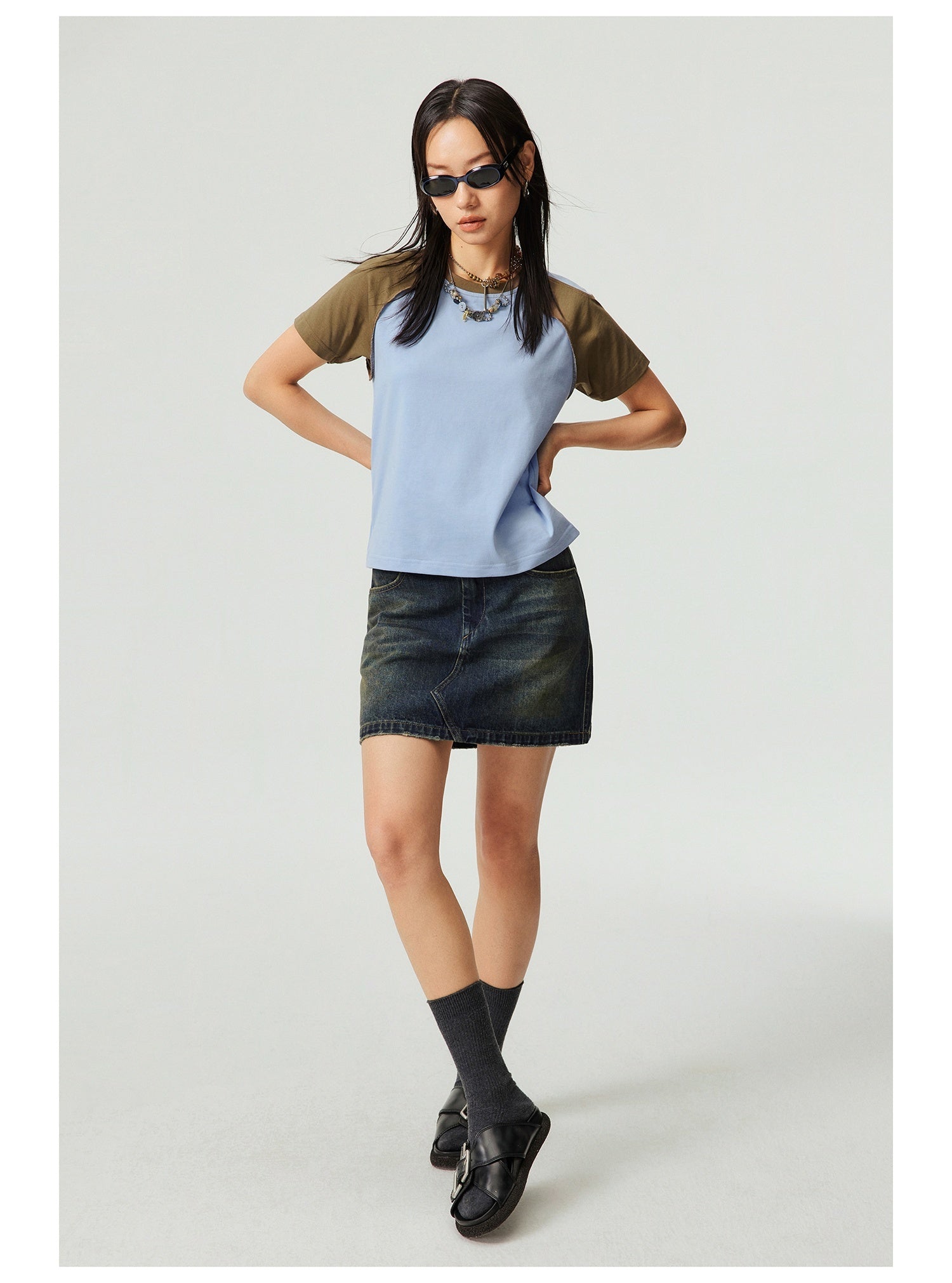 Heavy Round Neck Cultural T-shirt Advertising Shirt