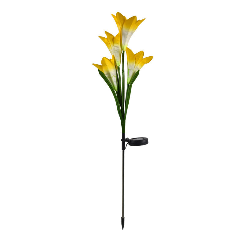 Solar Lily Festive Lantern Outdoor Villa Courtyard Garden
