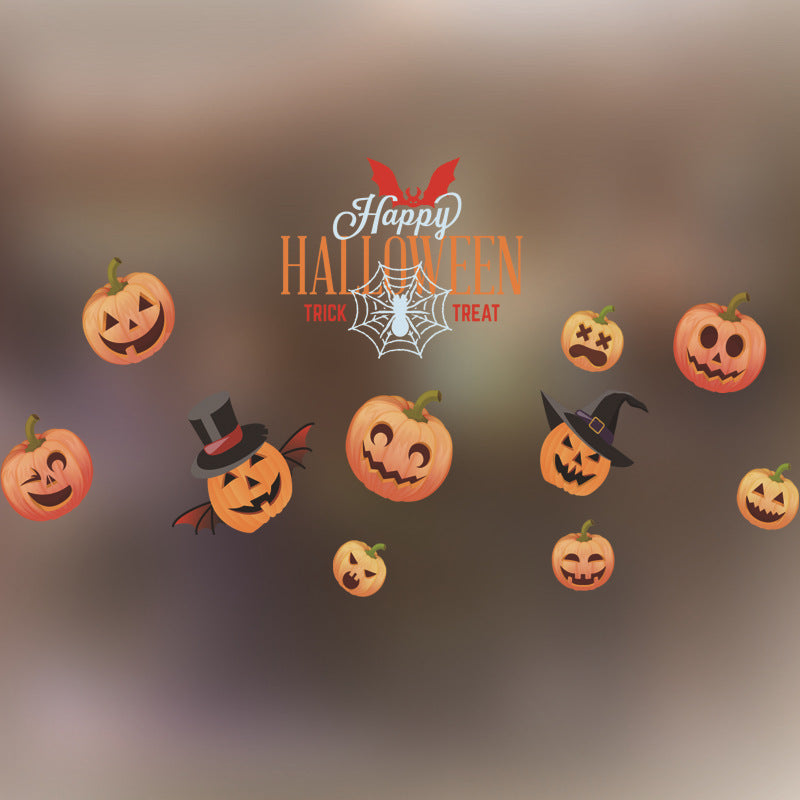Halloween Decoration Kindergarten Stickers Glass Door