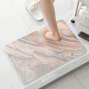 Marble Bathroom Floor Mats – Super Absorbent & Stylish