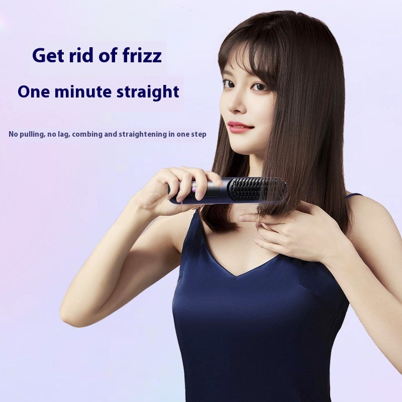 Portable Charging Hair Straightener Comb – Negative Ion Styling Brush