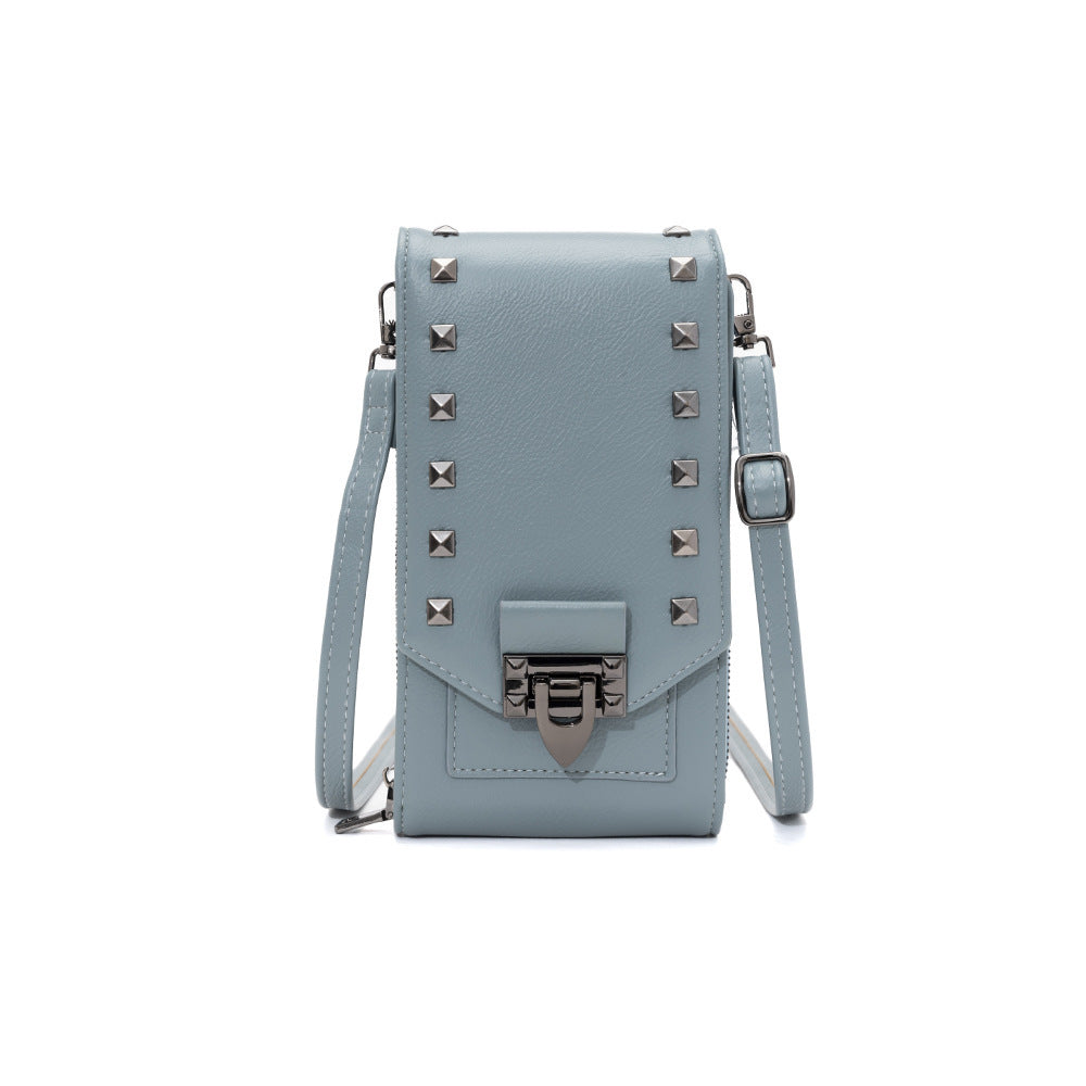 Rivet Design Crossbody Shoulder Bag for Women