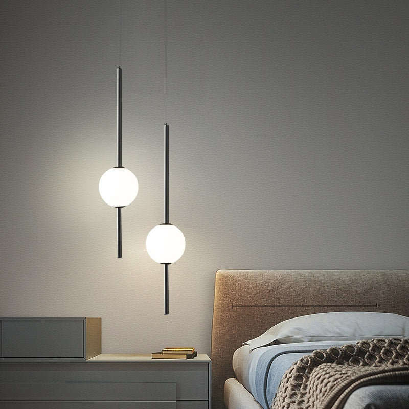 Bedside Chandelier Simple Modern Master Bedroom