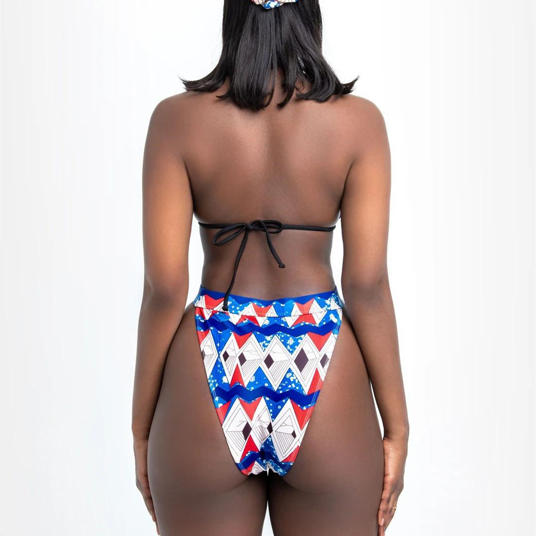Sexy Women’s Bikini Set – Polyester Swimwear with Chiffon Lining