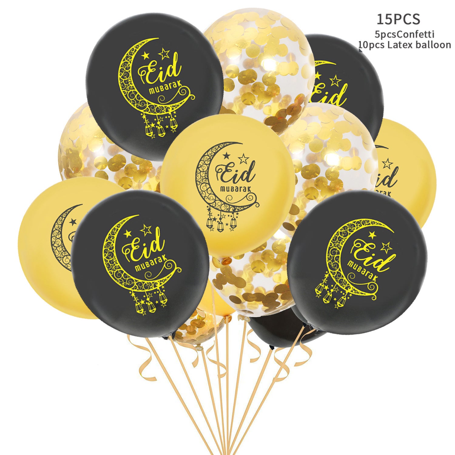 Eid Mubarak Latex Balloons for Ramadan Kareem Festival