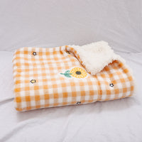 Orange sunflower white backgro