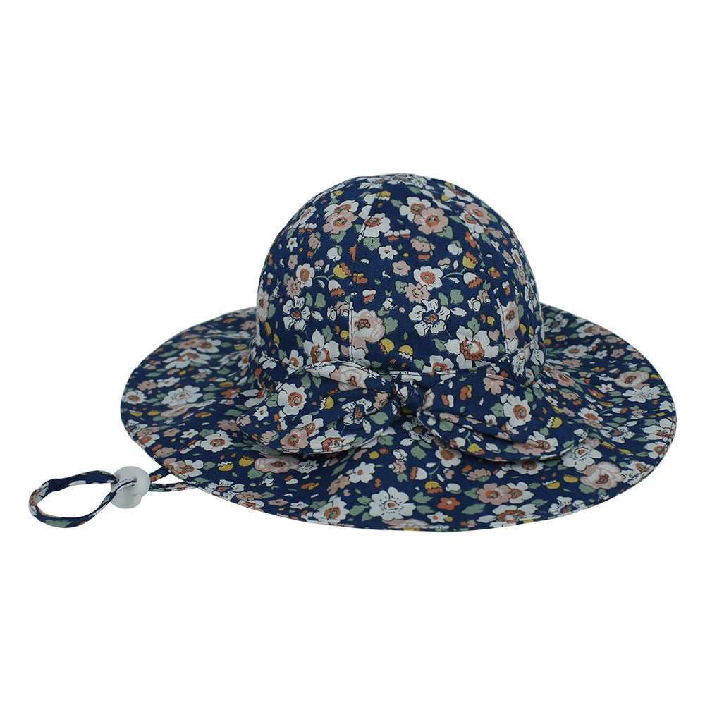 Baby Hat Summer Cotton European And American Floral