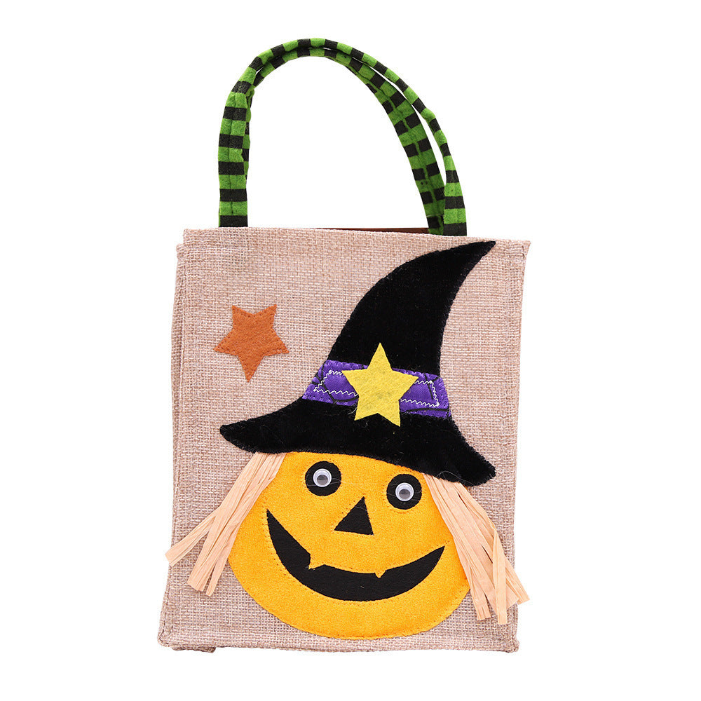 Halloween Decorations Cartoon Pumpkin Skull Witch Candy Bag