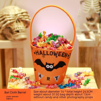 Pumpkin Cloth Bucket Bat