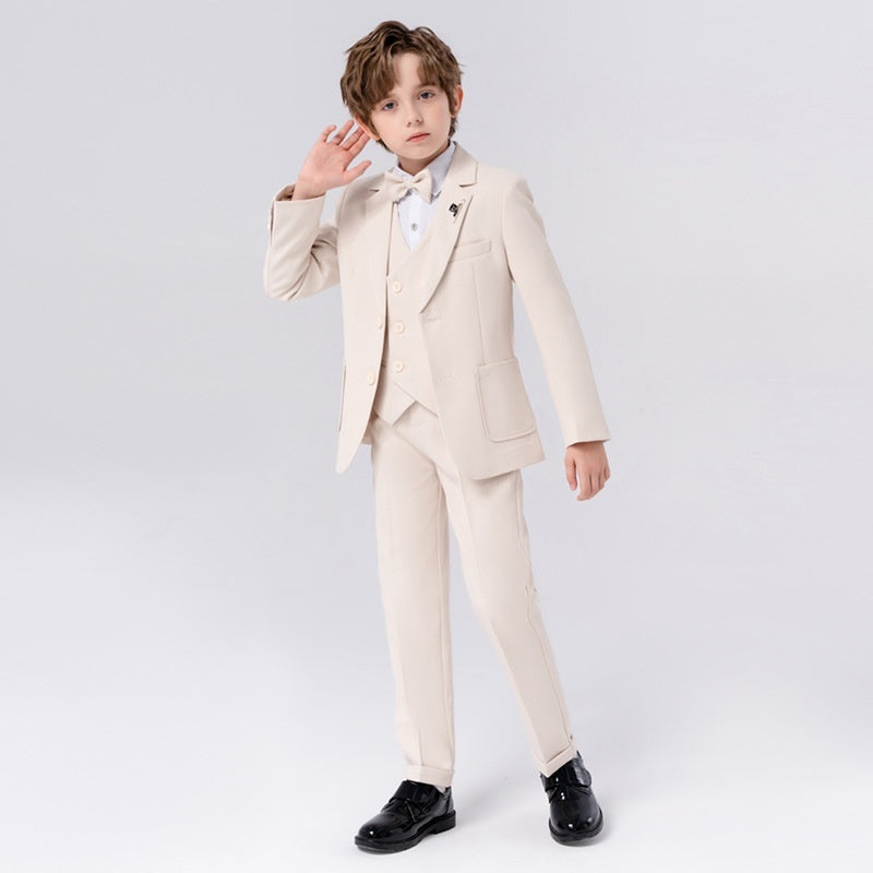 Boy's Suit Dress British Solid Color