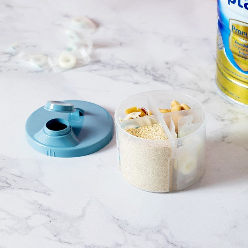 Large-Capacity Rotating Milk Powder Box – Food Supplement Storage for Babies
