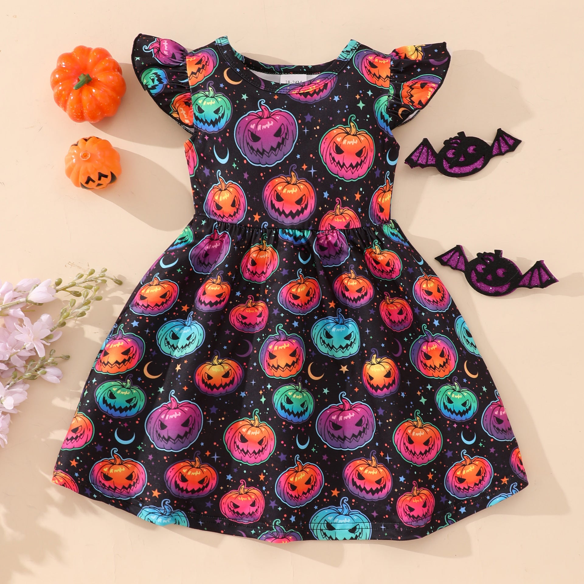 Girls' Summer Fashion Personalized Printing Dress