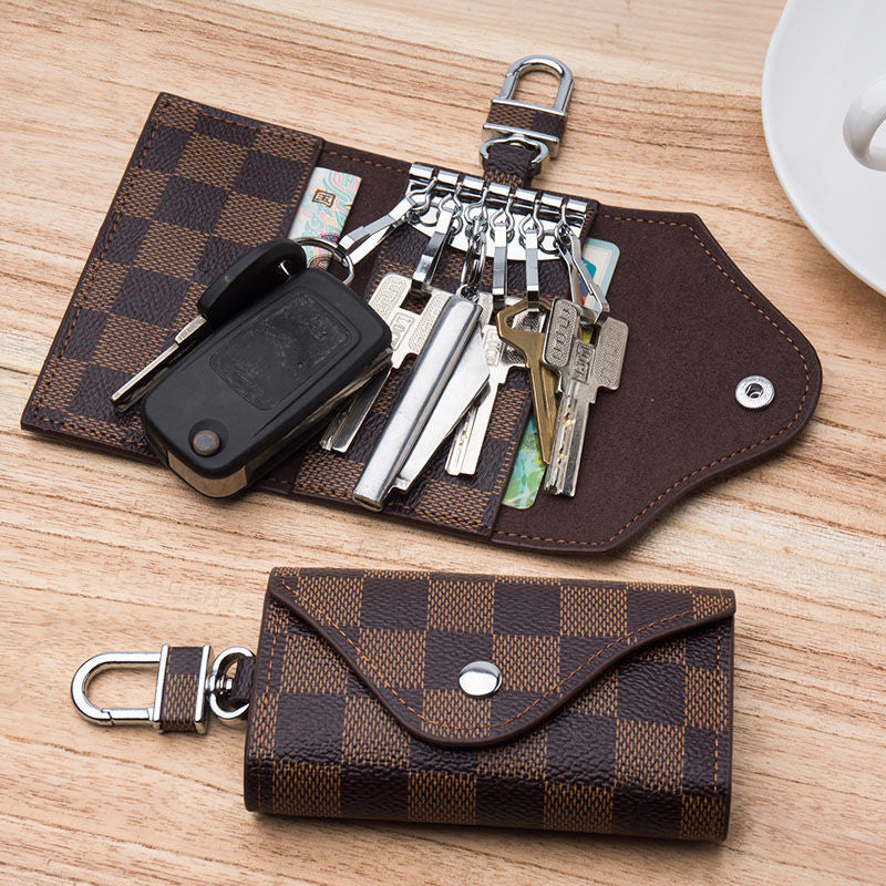 Men's Simple Fashion Lattice Car Key Cover