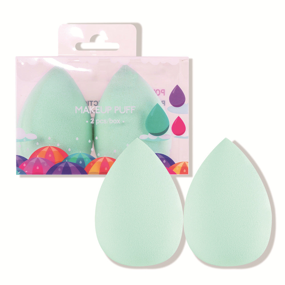 2-Pack Cosmetic Beauty Eggs – Drop & Pear-Shaped Makeup Sponges