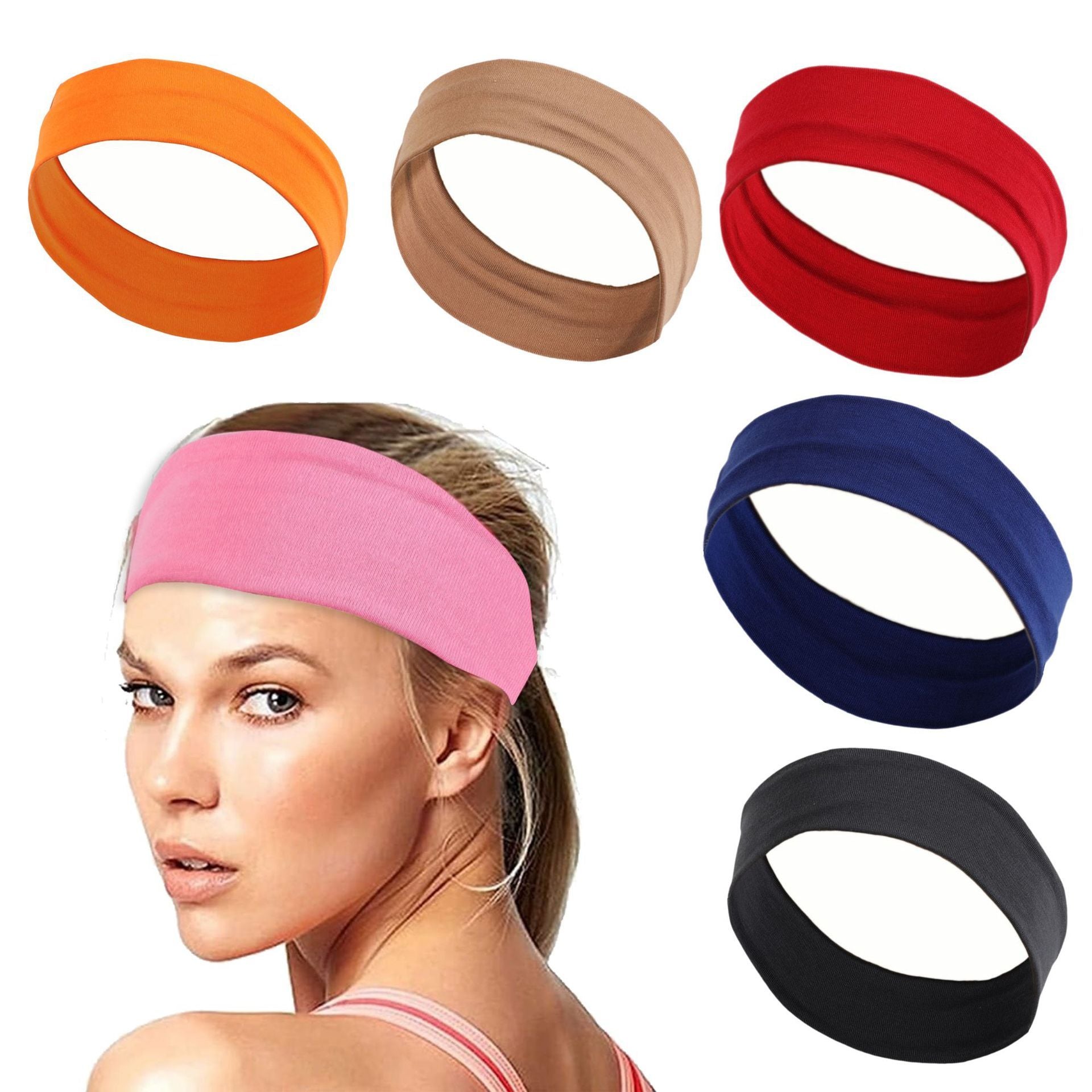 Women’s Sports Headband – Sweat-Absorbent Yoga & Running Hairband