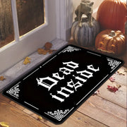 Halloween Porch Doormat Skull Entry Door Absorbent Door Mat