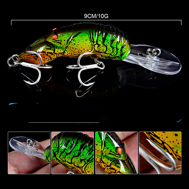 Floating Popalua Bait Blood Trough Hook Fake