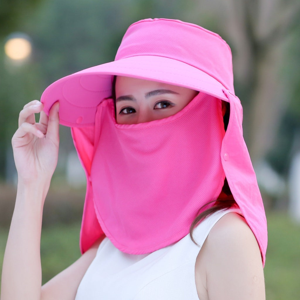 Hat female covering summer UV protection