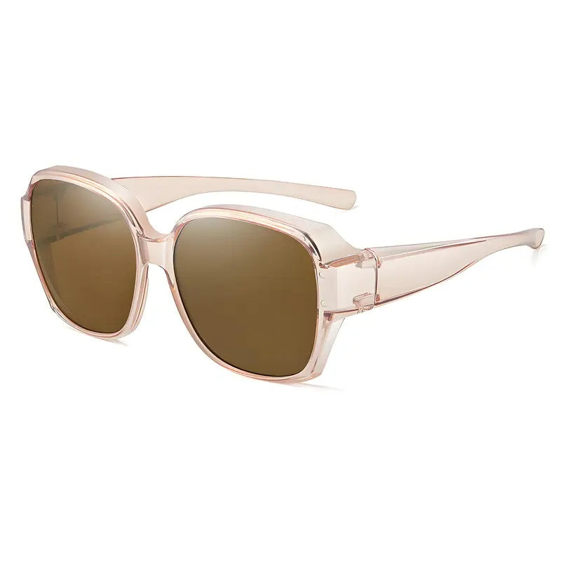 Unisex Dual-Use Clip-On Rectangular Glasses