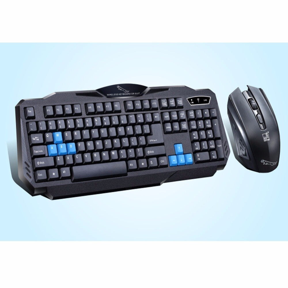 Durable Colorful Ergonomic Wireless Keyboard & Mouse Combo – Office & Home