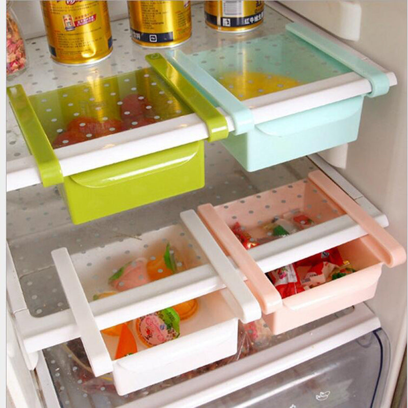 Kitchen Pull-Out Refrigerator Storage Organizer