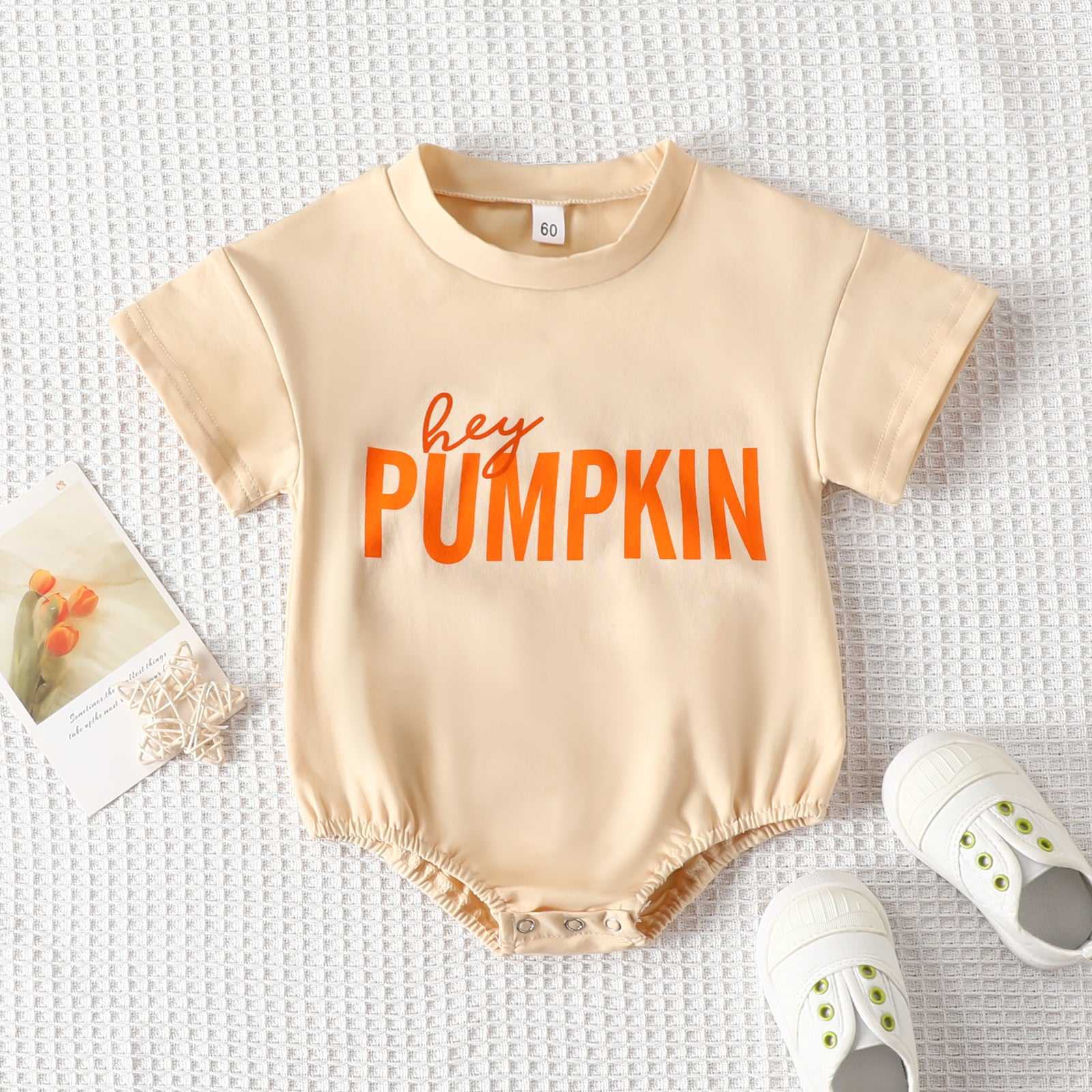 Halloween Loose Romper Letter Print Jumpsuit