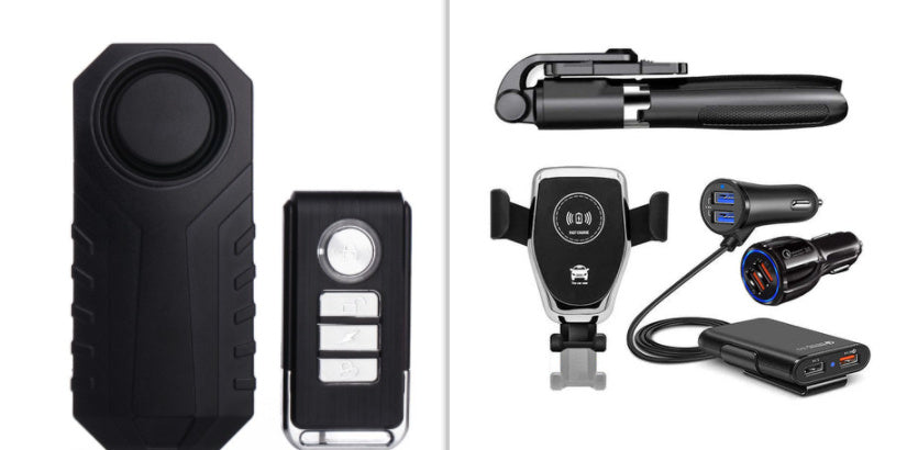 Car Charger Accessories Set – USB-C/USB-A Fast Charge Kit (12V/24V)