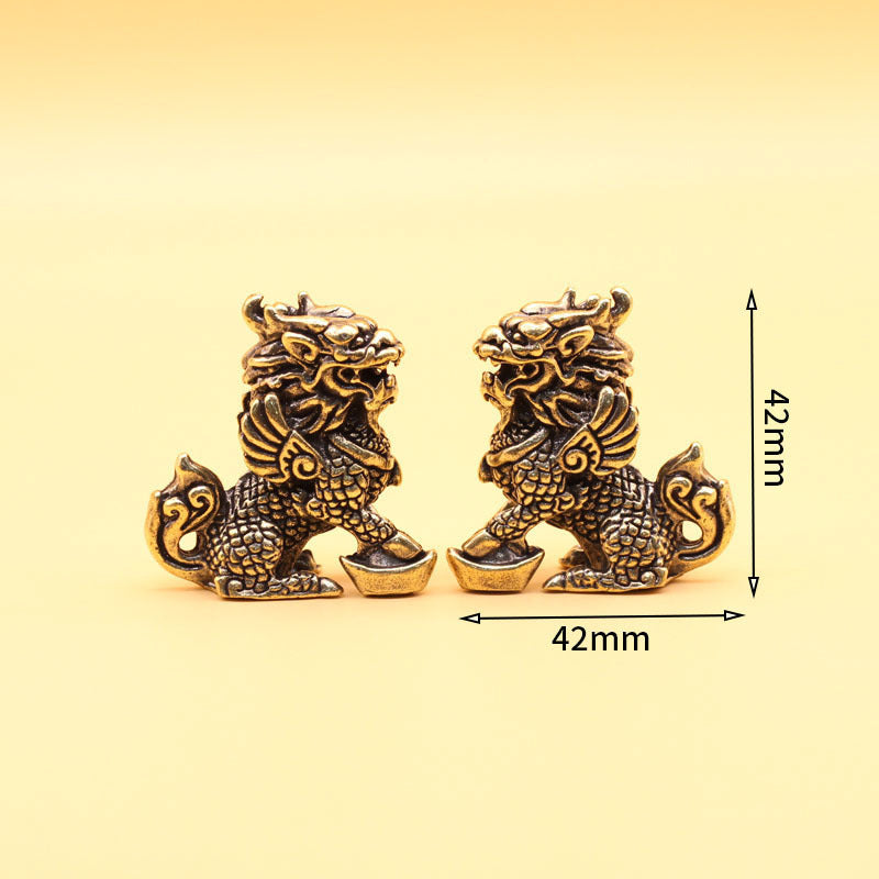 Brass Crafts A Pair Bringing Fortune Ornaments