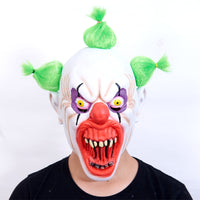 Latex Green Hair Clown Mask