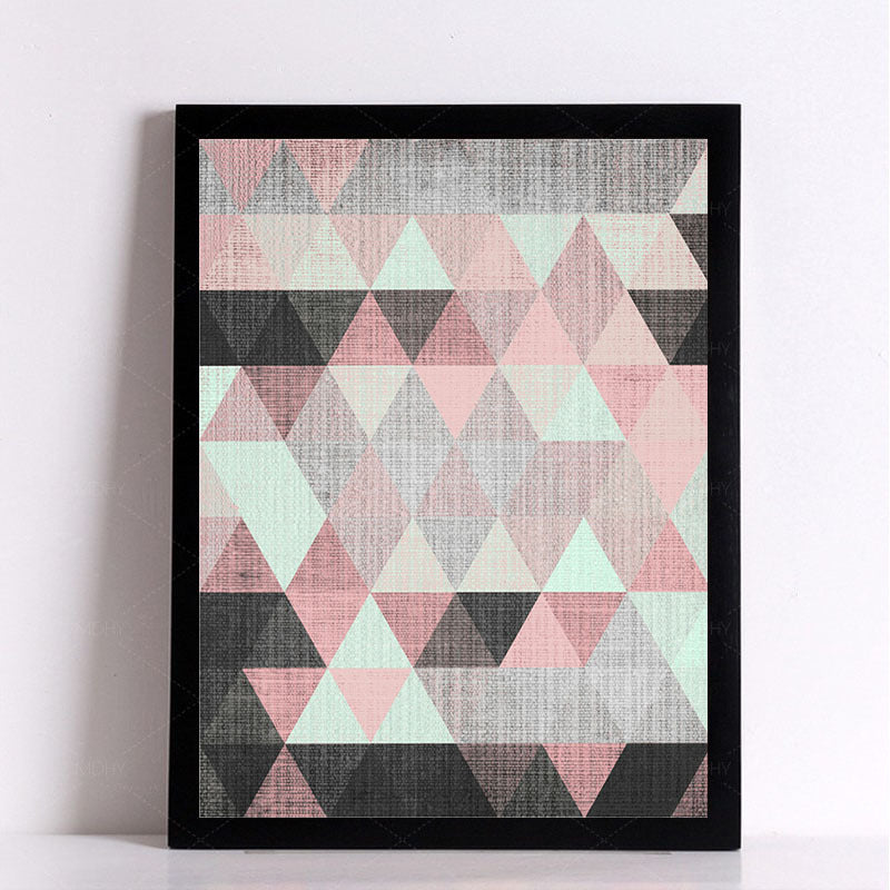 Geometric Canvas Wall Painting – Modern Abstract Art for Home & Office Decor